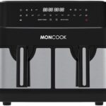 Read more about the article MONCOOK Double Air Fryer – 2 In 1 Airfryer 10L With 2 x 5L Baskets – 50 Recipe Cookbook – Smart Finish Function – Digital LED Display Airfryer – 12 Pre-Set Cooking Programs – Healthy Oil-free Fryer