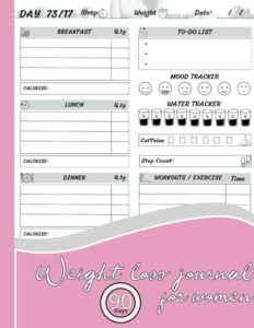 Read more about the article Weight loss journal: for women simple and cute. Your Motivational Diet Guide.