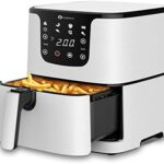 Read more about the article PureMate Air Fryer with Digital Display & Recipes Book, 5.5L Healthy Oil Free 1700W Air Fryer with 7 Preset, LED One Touch Screen, Timer & Adjustable Temperature Control