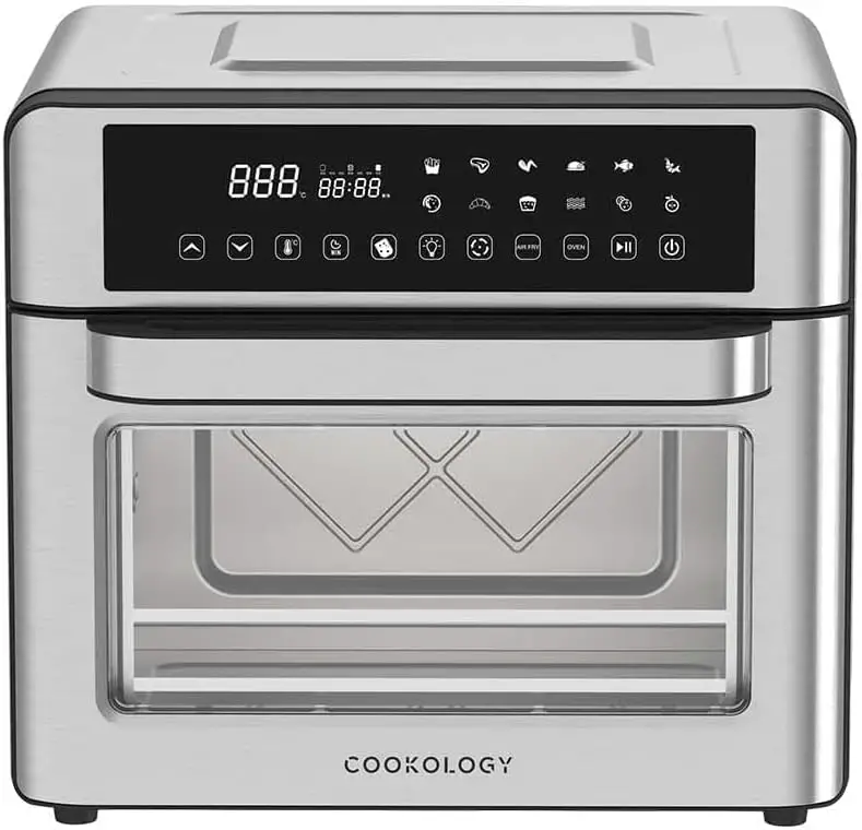 You are currently viewing Cookology CAF250DI Air Fryer and Oven 25 Litre Extra Large Mini Oven and Airfryer Combo with LED Touch Controls and 12 Cooking Presets with Rotisserie Function and Accessories – in Stainless Steel