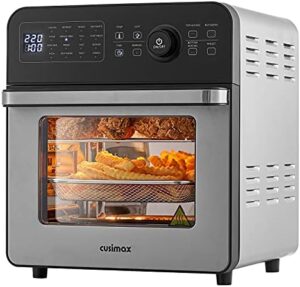 Read more about the article CUSIMAX Digital Air Fryer Oven, 14.5L for Home Use, 16-in-1 Countertop Convection Oven with LED Touchscreen, Dehydrate Rotisserie Bake Oil-Free, Accessories Included, 1700W