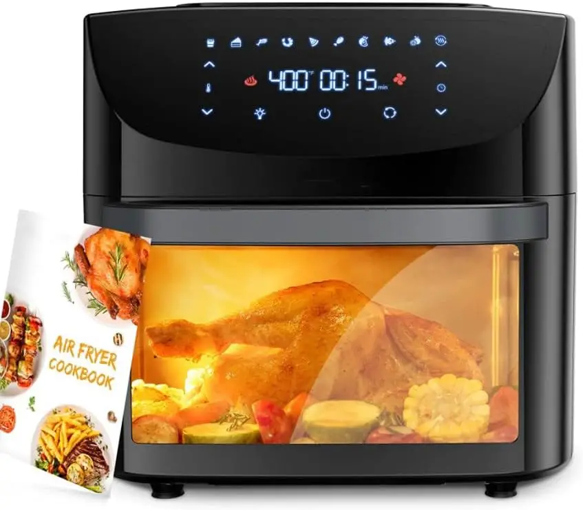 You are currently viewing SXYCMY Air Fryer Oven Digital 18L Large Capacity, Visual Window, Smart Finish, Touch Screen Oven with Rotisserie, Dishwasher Safe, Rapid Air Circulation, BPA-Free Accessories, Healthy Oil Free