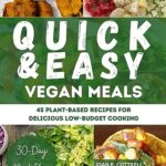 Read more about the article Quick and Easy Vegan Meals: 45 Plant-Based Recipes for Delicious Low-Budget Cooking