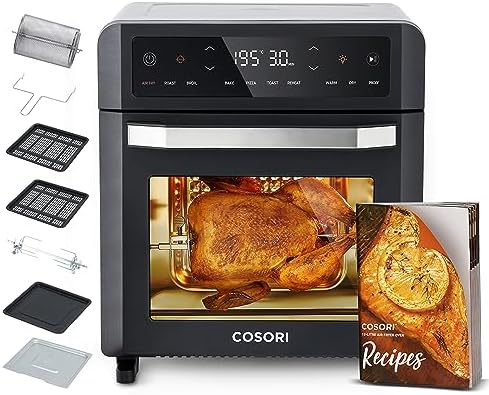 You are currently viewing COSORI Air Fryer Oven,12L Large Capacity with 1800W Powerful Dual Heating,11-in-1 Rotisserie Air Fryer,Convection Fan for Fast Cooking,30-Recipe Cookbook,Complete Accessory Set,220 ℃
