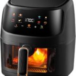 Read more about the article INMOZATA Air Fryer 8L Oil Free Air Fryers with Visible Window Compact Air Fryer with 8 Presets Digital Screen Square Non-stick Basket Adjustable Timer&Temp Family Size Dishwasher Safe, 2400W, Black