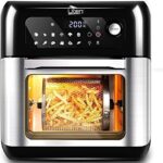 Read more about the article Air Fryer Oven, Uten 10L Digital Air Fryers Oven, Smart Tabletop Oven with 12 Preset Menus, LED Touch Screen Temperature and Control for Baking with Recipe, 1500W