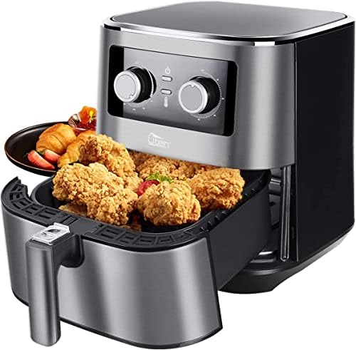 You are currently viewing Air Fryer Oven, Uten 5.5L Air Fryers Home Use 1700W with Rapid Air Technology for Healthy Oil Free & Low Fat Cooking, Baking and Grilling with Recipe