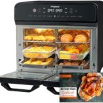 Read more about the article HYSapientia® 22L Dual Zone Air Fryer Oven With Rotisserie,Large Double Air Fryer Mini Oven Digital 2400W 10 in 1 Airfryer Countertop Convection Oven electric and grill,Stainless Steel,13 Accessories