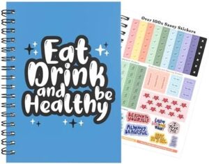 Read more about the article Calorie Counting Food Diet Diary Log Planner A5 Wired Bound Journal Weight Loss Wellness Fruit Health 7 Week Duration Blue With Stickers[48] 2024